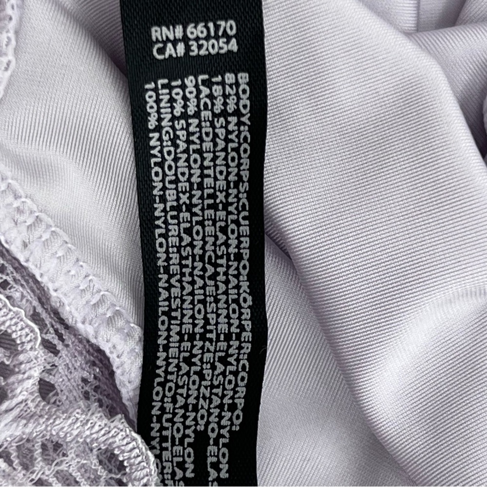 Urban Outfitters Out From Under Elegant Lavender Bodysuit-Under Wire in Bra-Sz M - Picture 12 of 12